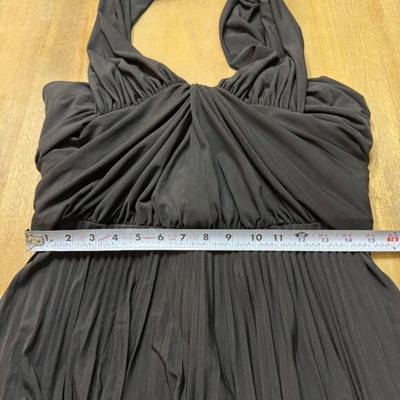 Brandon Maxwell Off Shoulder Pleated‎ Formal Gown Draped Shoulders Black Tie - Picture 7 of 16